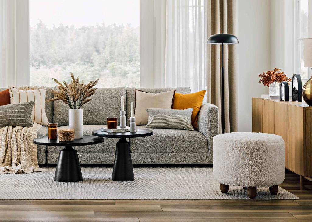 Gloria Ottoman -Burke Natural