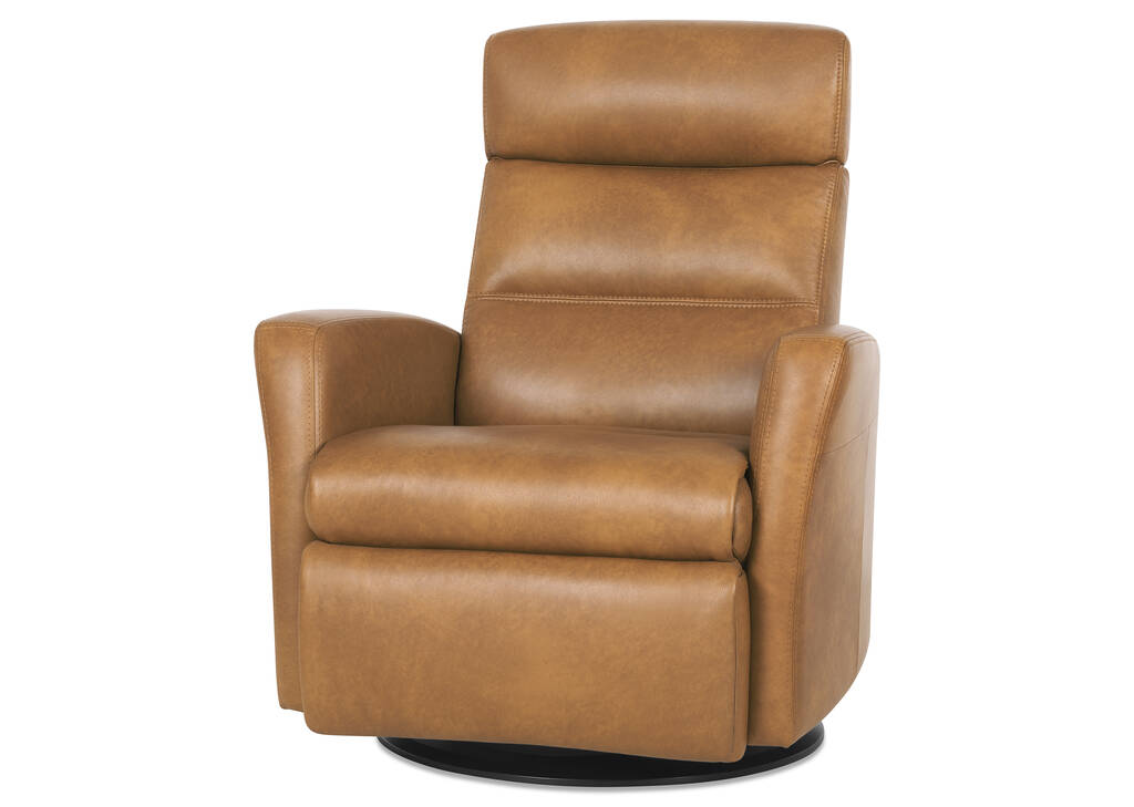 Jasper Leather Recliner -Sol Amber