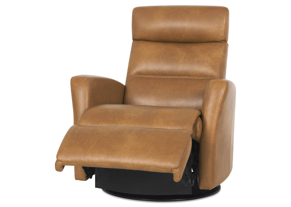 Jasper Leather Recliner -Sol Amber