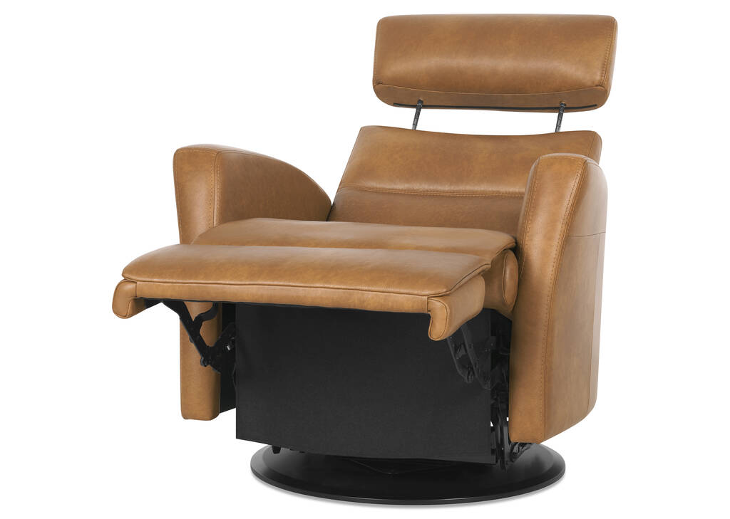 Jasper Leather Recliner -Sol Amber