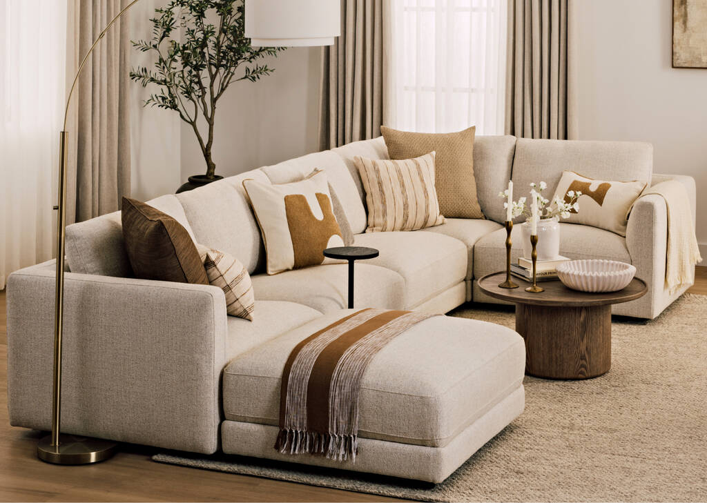 Mila Left-Arm Chair Module -Sela Salt