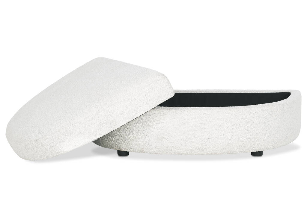 Alma Storage Ottoman -Cali Snow