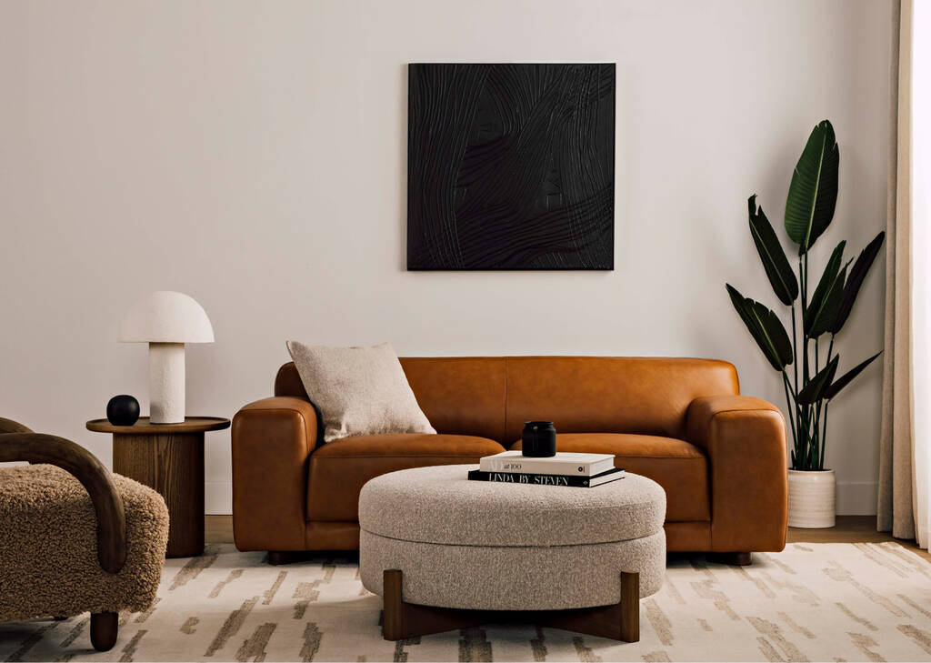 Beau Leather Sofa -Leo Tan