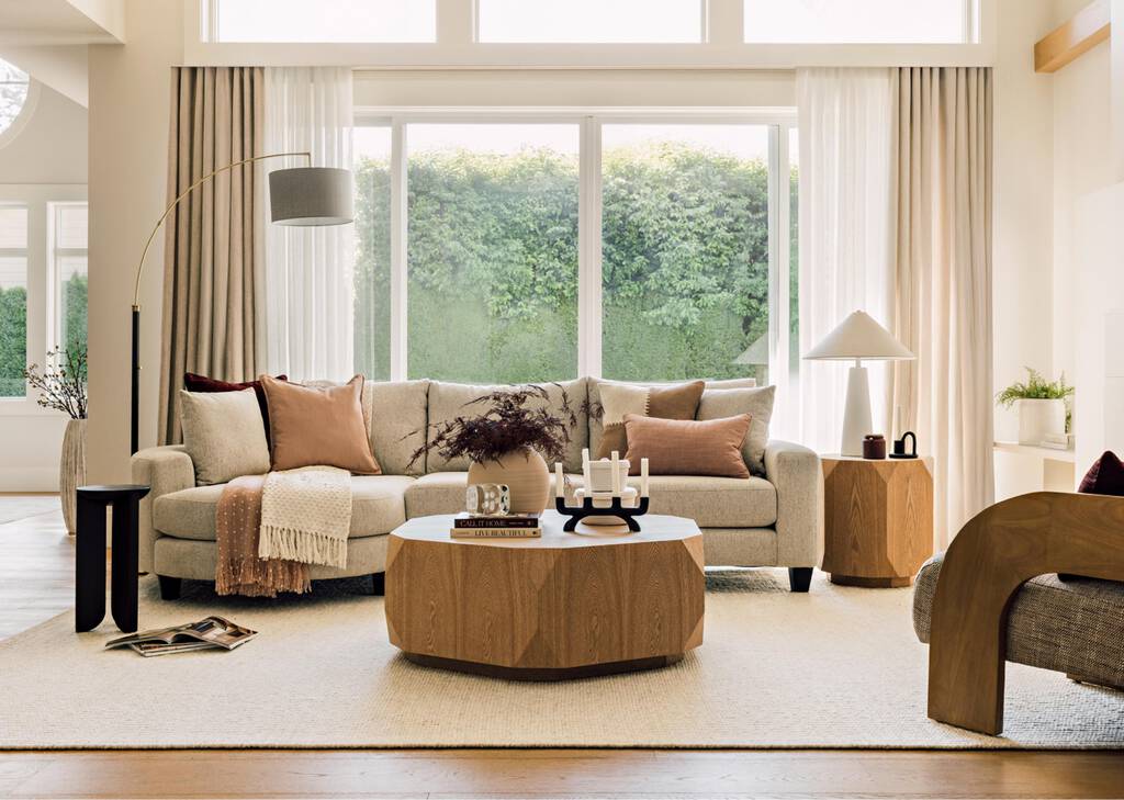 Bronx Round Chaise LCF -Fairfax Oyster