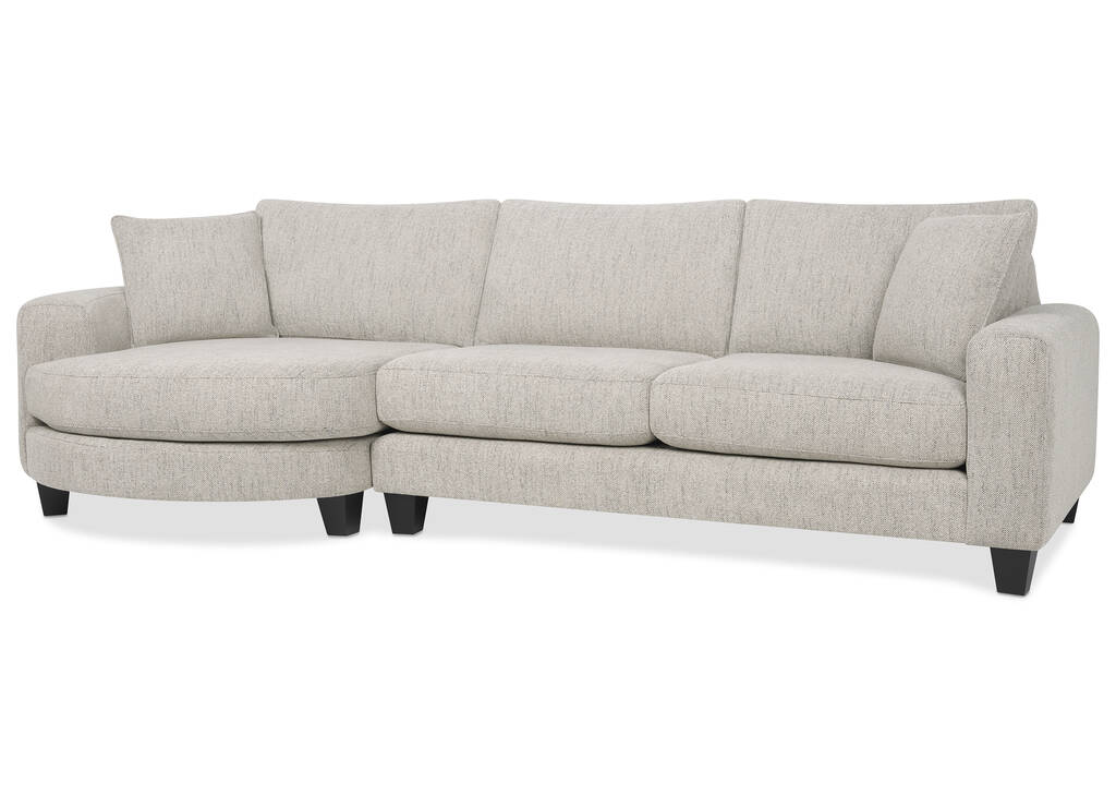 Bronx Round Chaise LCF -Fairfax Almond