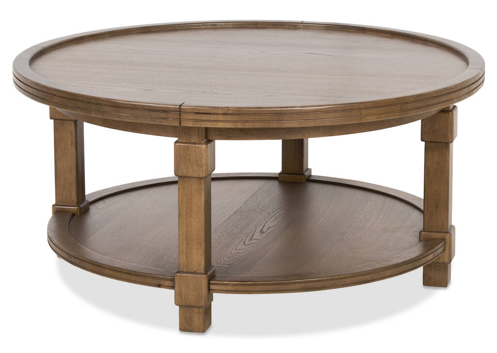 Merrin Round Coffee Table -Larke Brandy