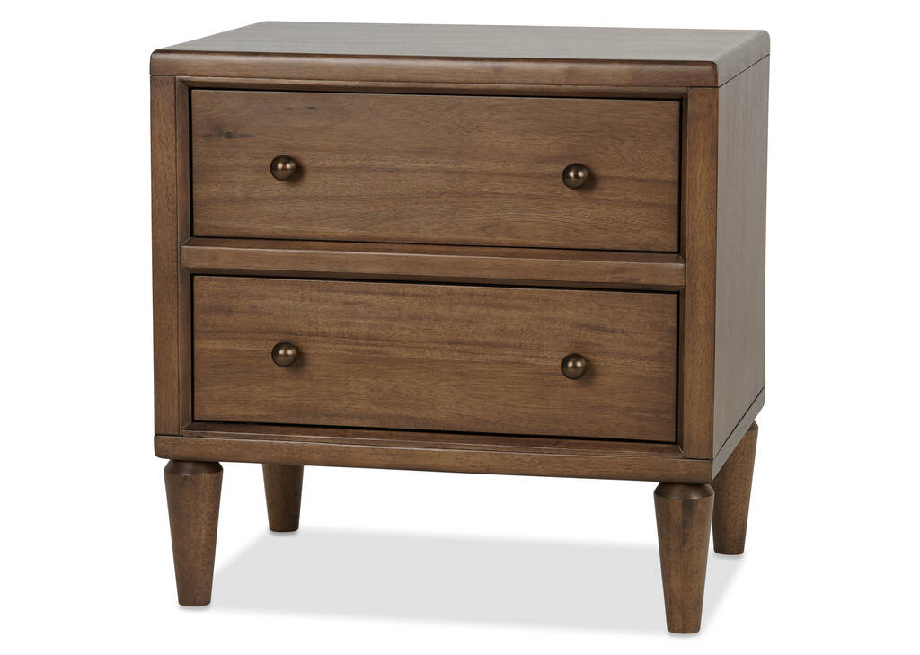 Sylvie 2 Drawer Nightstand -Idris Amber