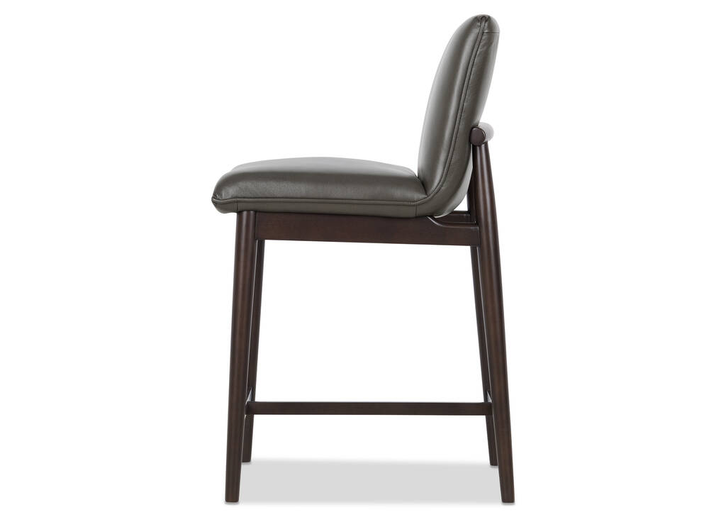 Esmae Leather Counter Stool -Reede Char